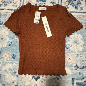 Workshop Scalloped Rust Top